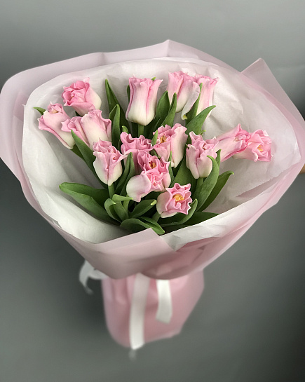 Tulips 15 pcs with delivery to Astana