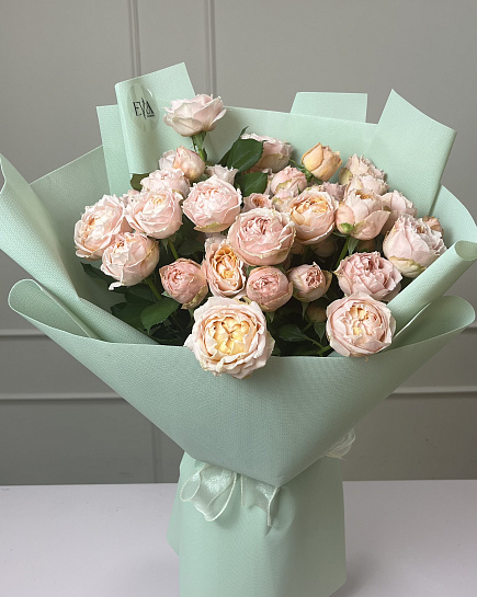 Bouquet of Pionic roses flowers delivered to Almaty