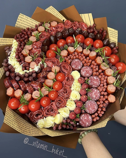 Bouquet of Men's bouquet “Meat Whirlwind” flowers delivered to Astana