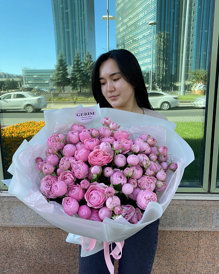 Bouquet of Silva Peony 35 flowers delivered to Astana