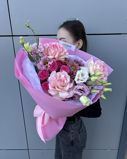 Assembled bouquet with delivery to Astana