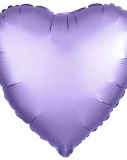 Букет из 5 шаров "Фиолетовое сердце" с доставкой по Алматы