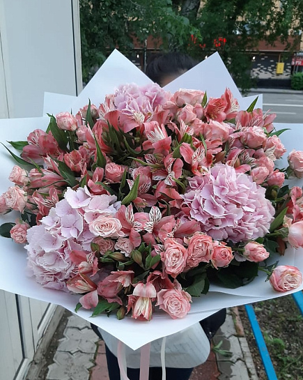 Bouquet of Velvety ringing flowers delivered to Almaty