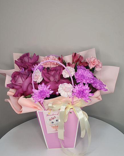 Bouquet of pink dreams flowers delivered to Astana