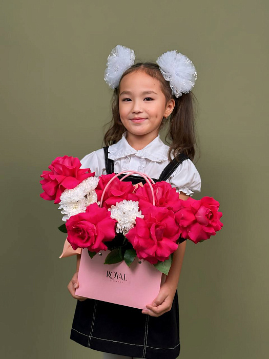 Flower bag Raspberry