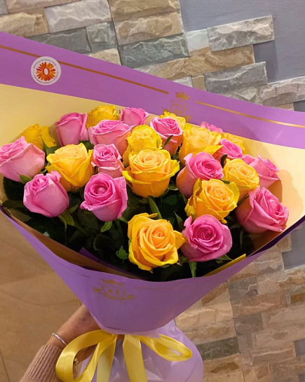 Акция Букет из 25 голландской розы в Алматы с доставкой по Алматы