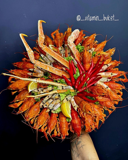 Bouquet of seafood with delivery to Astana