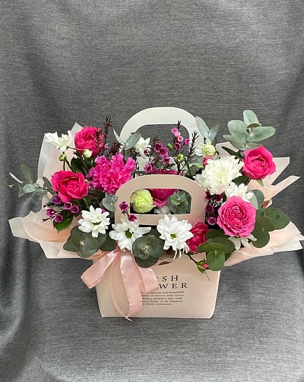 Розовое очарование в сумочке with delivery to Astana