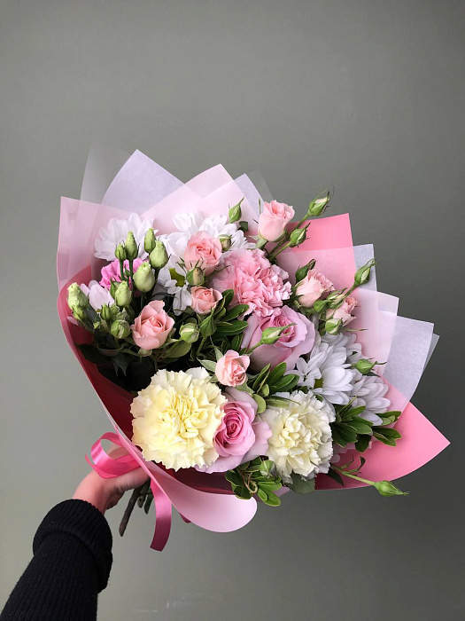 Combined bouquet of flowers Mint size S