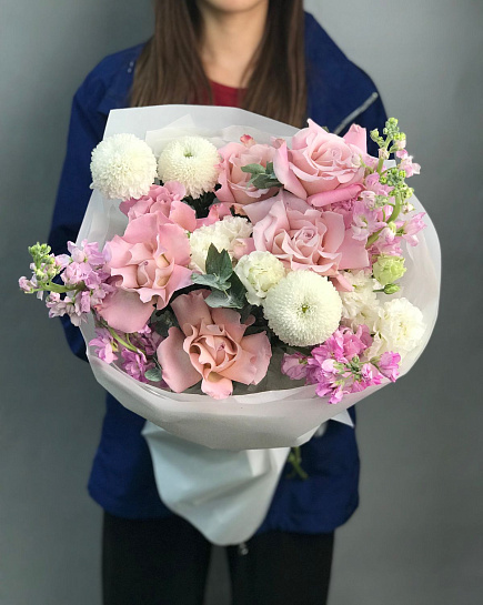 Bouquet of Pompon flowers delivered to Astana