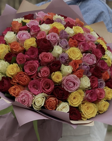 Bouquet of 101 mix flowers delivered to Taraz