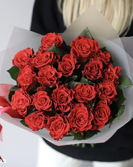 Bouquet of Bouquet of red roses (19) flowers delivered to Shymkent