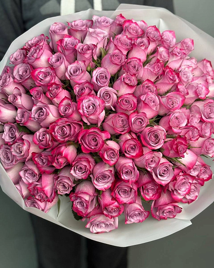 Bouquet of 101 roses (to the florist's taste) with delivery to Almaty