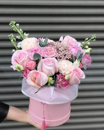 Bouquet of SURPRISE BOX flowers delivered to Astana