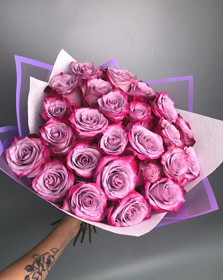 Букет из фиолетовых голландских роз с доставкой по Балхаше