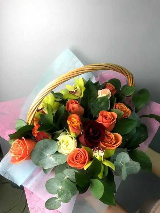 Flowers in a basket Romantic
