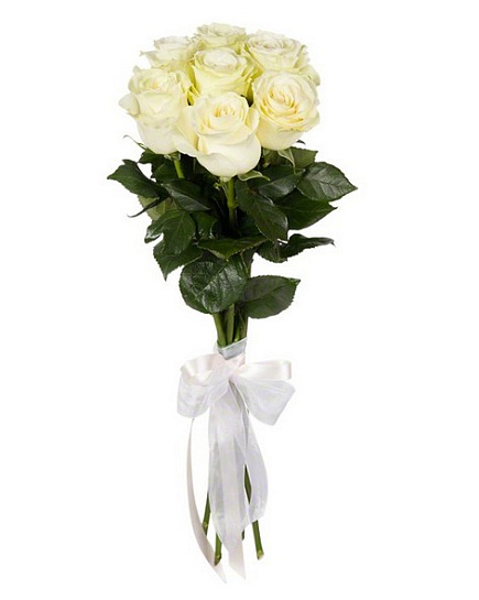 Букет из белых роз "Маргарита" с доставкой по Алматы