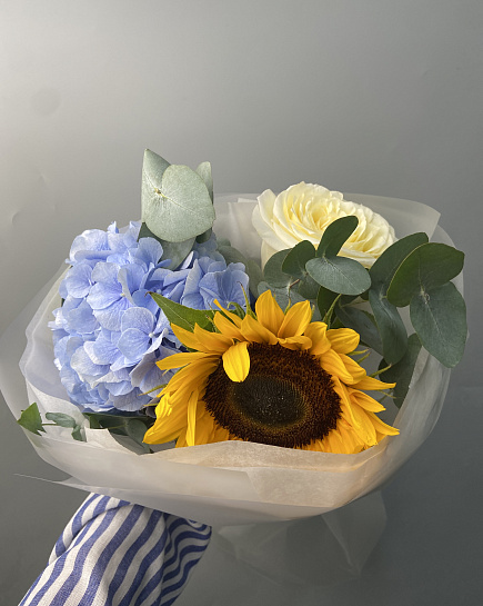 Assembled bouquet with delivery to Astana