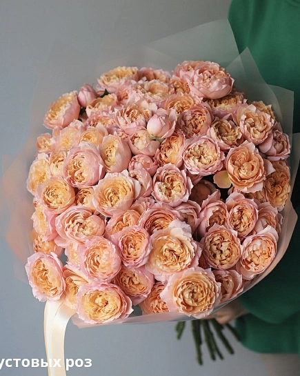 Букет из кустовых пионовидных роз Джульета (19) с доставкой по Шымкенте