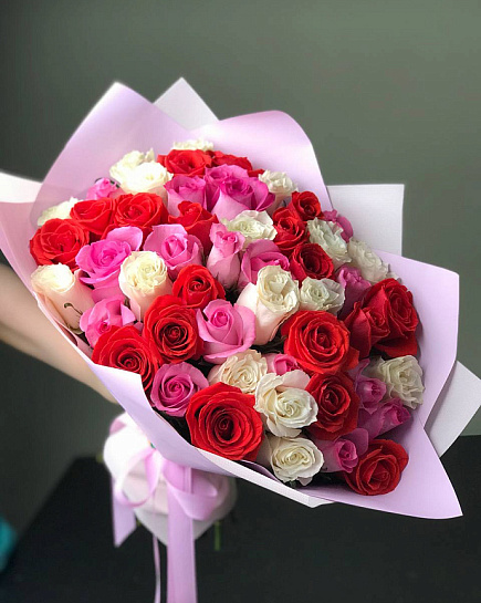 Bouquet of 51 mix flowers delivered to Uralsk