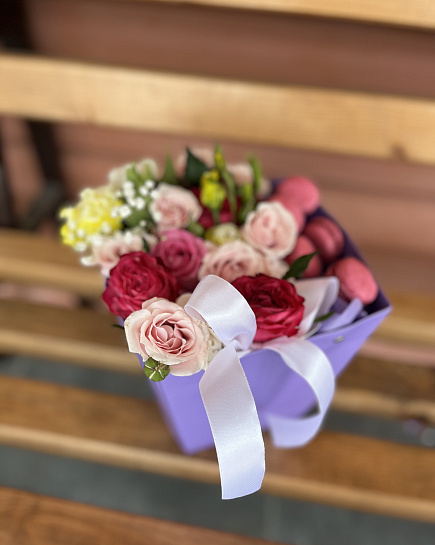 Bouquet of Box with filling flowers delivered to Rudniy