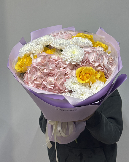 Assembled bouquet with delivery to Astana