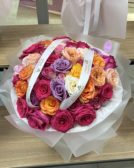 Assembled bouquet with delivery to Astana