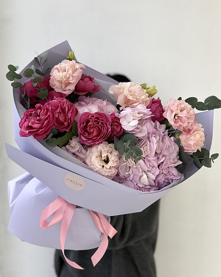 Bouquet of Mixed bouquet in bright colors flowers delivered to Astana