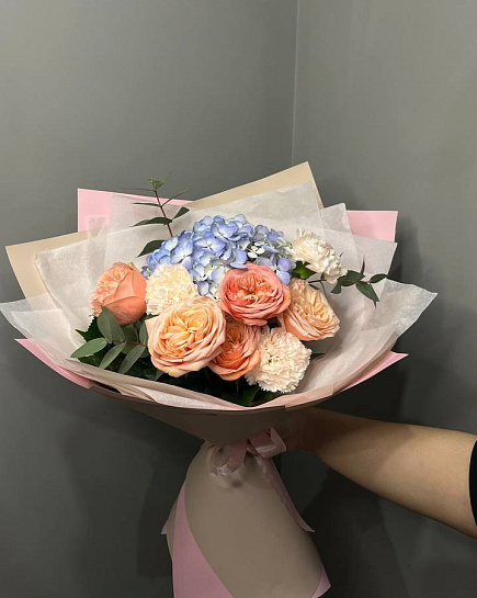 Bouquet of Pastel flowers delivered to Pavlodar