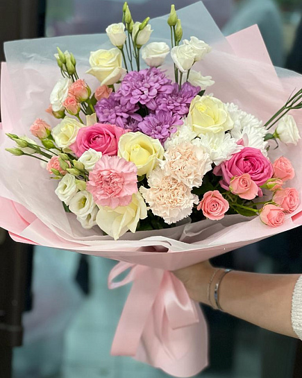Bouquet of Delicate mix bouquet flowers delivered to Kokshetau