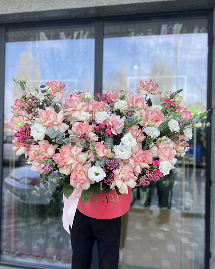Bouquet of Gorgeous composition in a Premium box flowers delivered to Shymkent