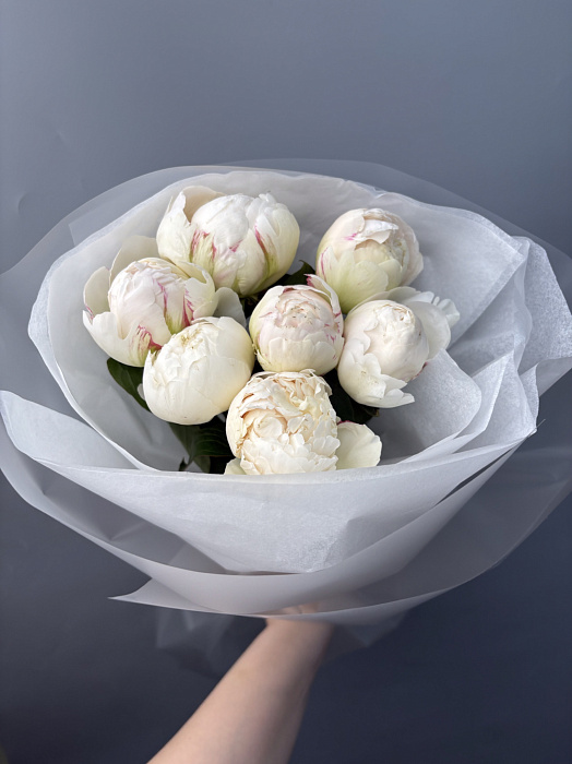 White peonies White peonies