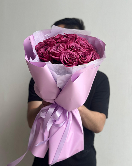Bouquet of Bouquet of Marsala roses flowers delivered to Astana
