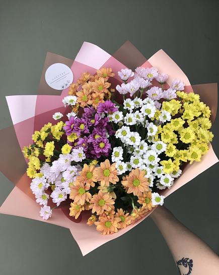 Bouquet of Santini Mix flowers delivered to Astana