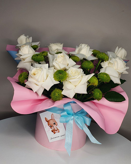 Bouquet of Roses in French technique flowers delivered to Astana