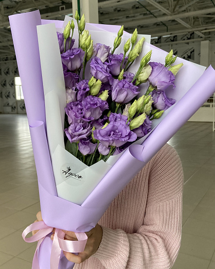 Bouquet of Lavender raff flowers delivered to Uralsk