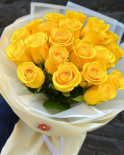 Bouquet of 21 Ecuadorian Roses with Delivery in Almaty with delivery to Almaty