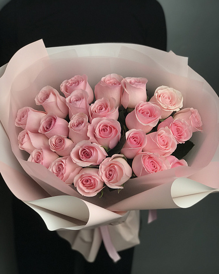 Bouquet of pink roses Novia with delivery to Astana