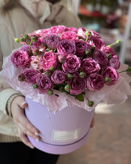 Bouquet of peony rose flowers delivered to Karaganda