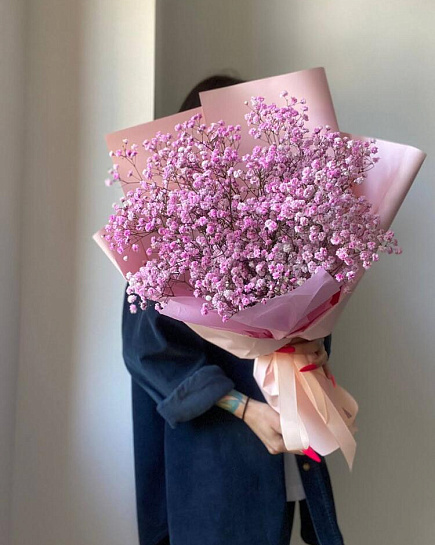 Bouquet of Gypsophila 5 pcs flowers delivered to Almaty