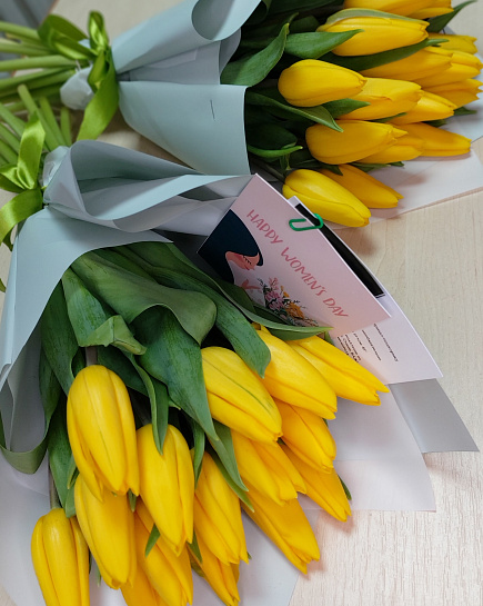 Желтые тюльпаны  с доставкой по Павлодаре