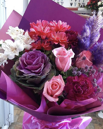 Bouquet of Collected bouquet flowers delivered to Ekibastuz