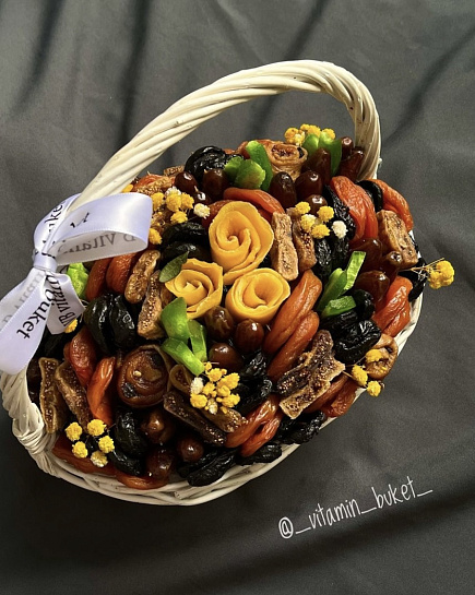 Bouquet of Dried fruit basket flowers delivered to Astana