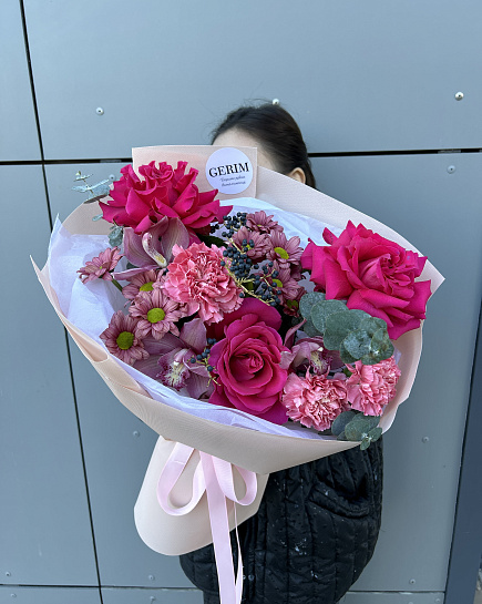 Assembled bouquet with delivery to Astana