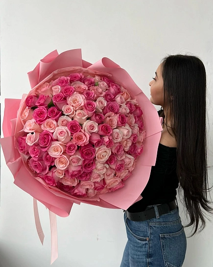 Букет из 101 розы с доставкой по Астане