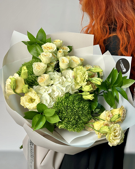 Bouquet of EMERALD CASTLE flowers delivered to Almaty