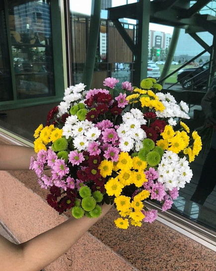 Bouquet of Mono-bouquet of chrysanthemums 