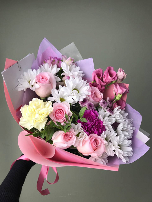 Combined bouquet of flowers Mint size S