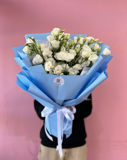 Bouquet of Mono bouquet of lisianthus flowers delivered to Shymkent