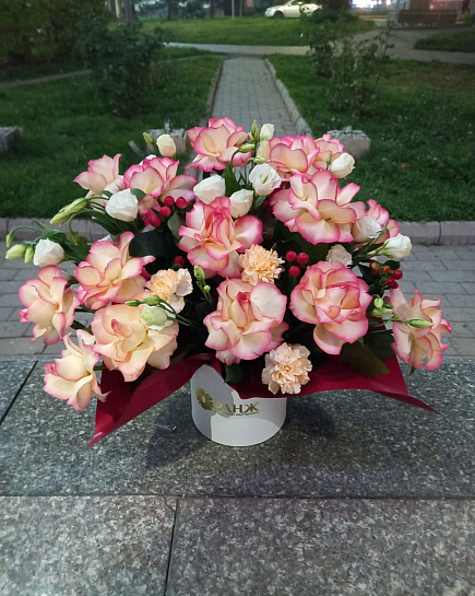 Bouquet of Pink inspiration flowers delivered to Almaty